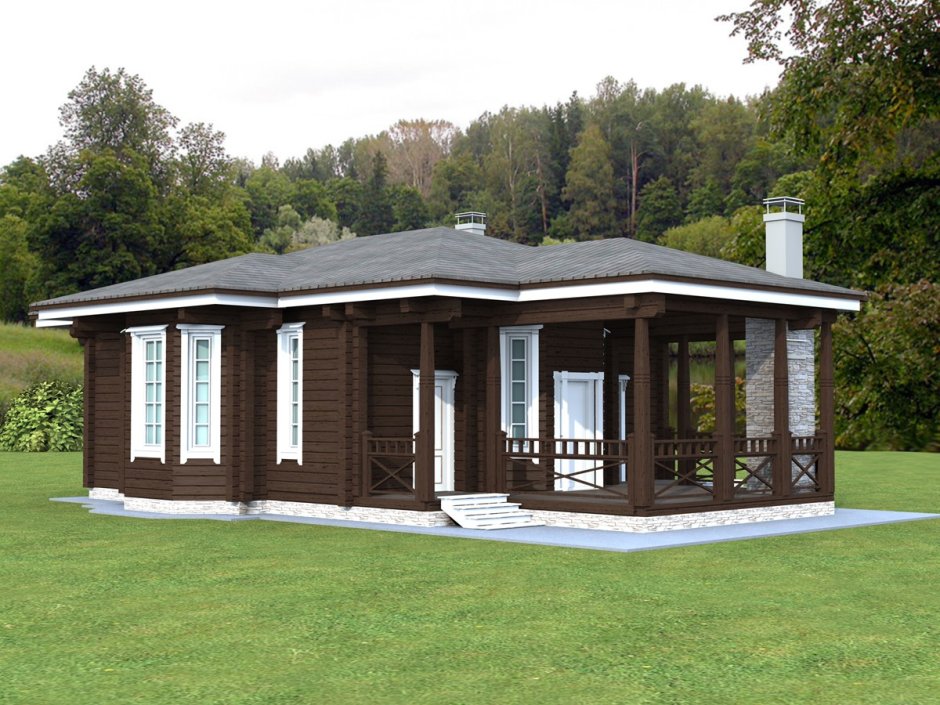 Баня из клееного бруса одноэтажные