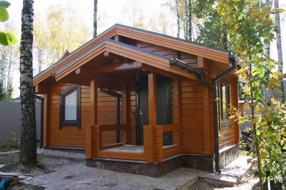 Дом-баня из клееного бруса под ключ