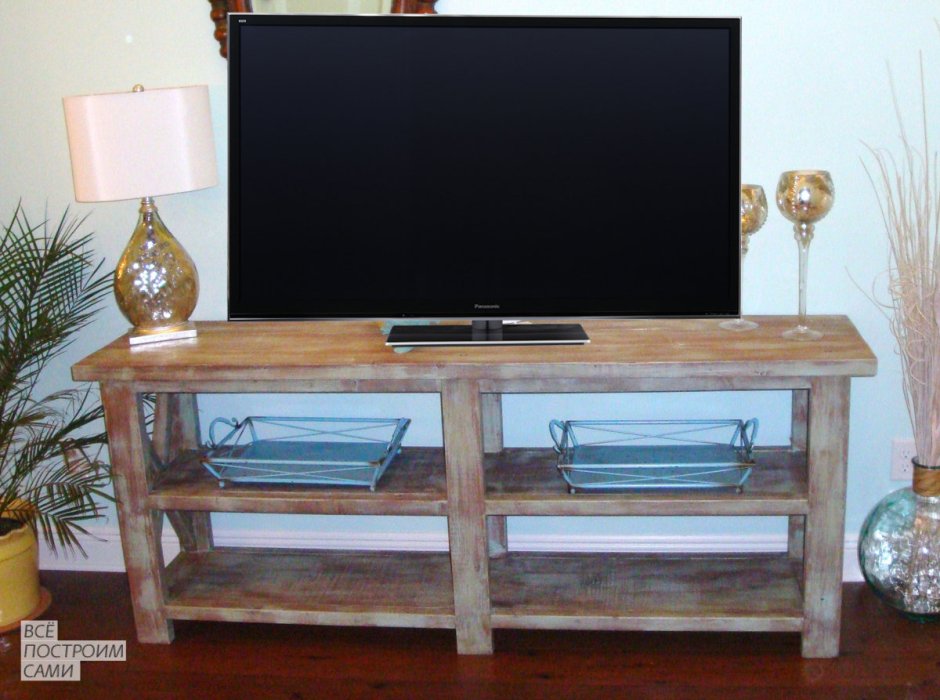 Самодельная тумба под телевизор