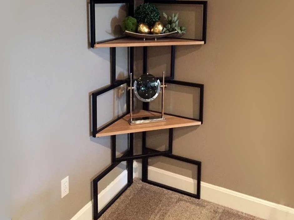 Угловая полка лофт