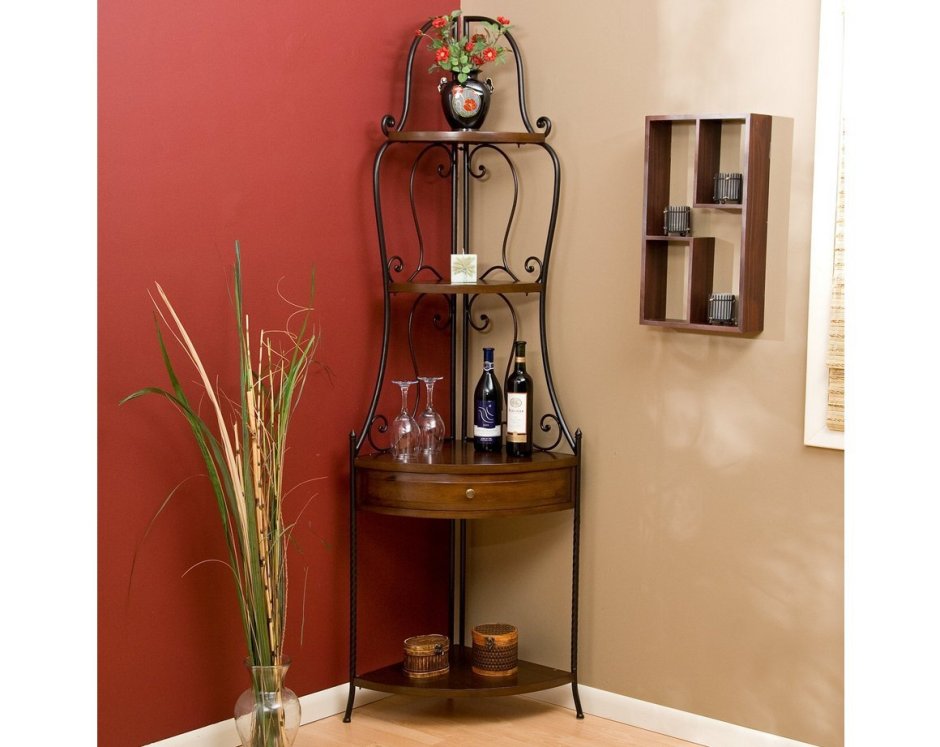 Угловые полки дизайнерские решения