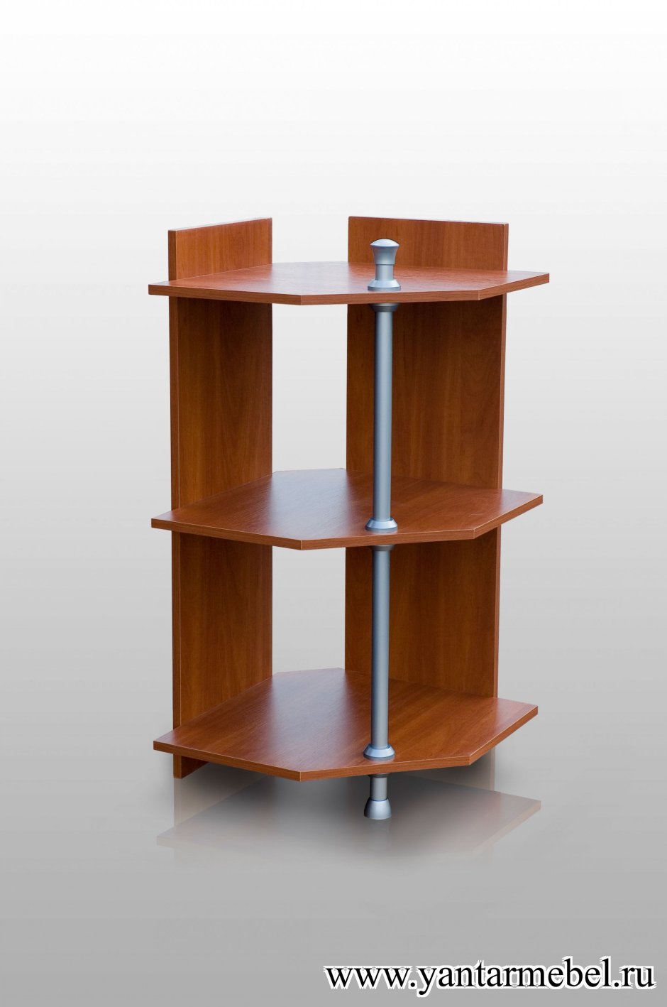 Угловой стеллаж с тумбой