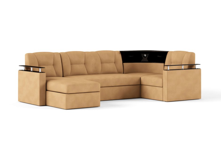 Диван угловой "София 2", Дельфин,велюр