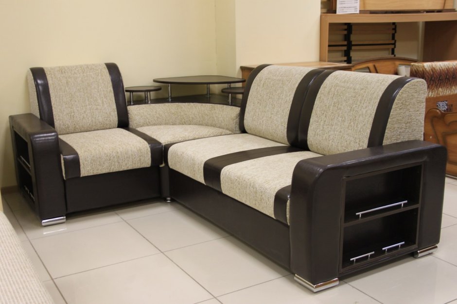 Диван угловой с баром Виктория 2