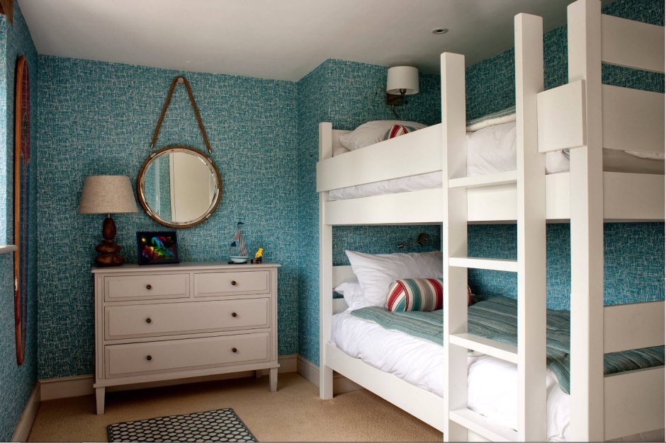Интерьер детской с двухъярусной кроватью