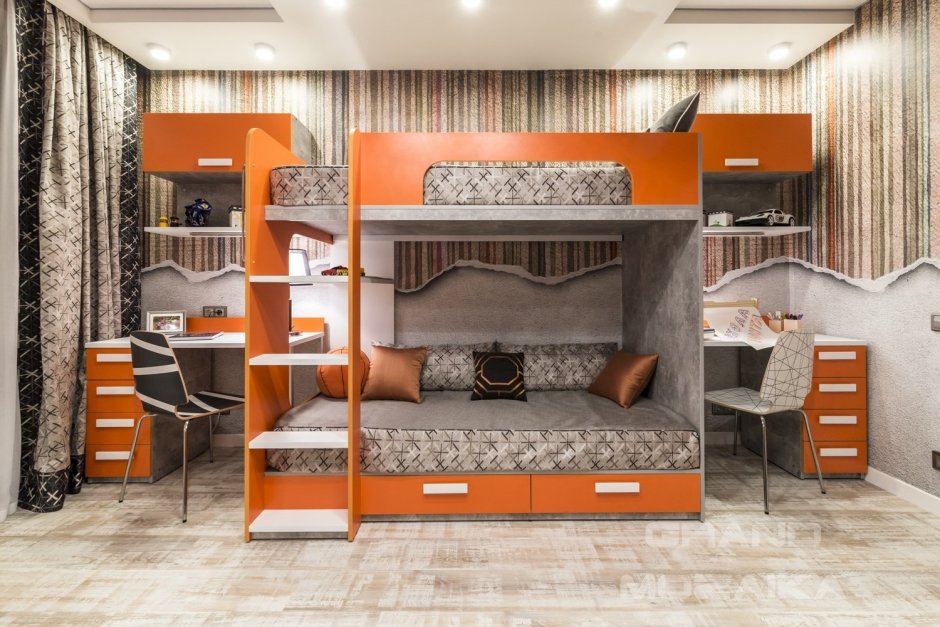 Комната с двухъярусной кроватью