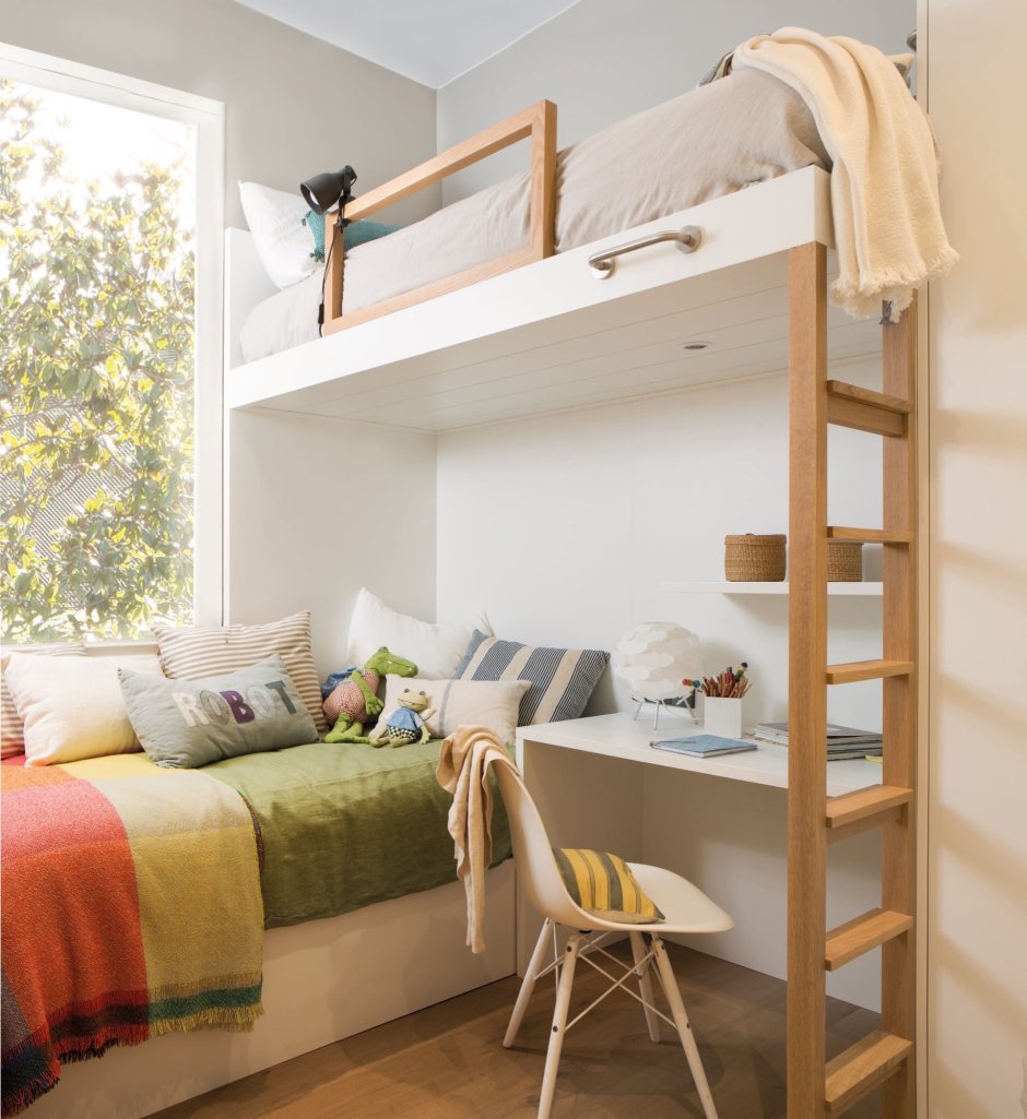 Интерьер детской с двухъярусной кроватью