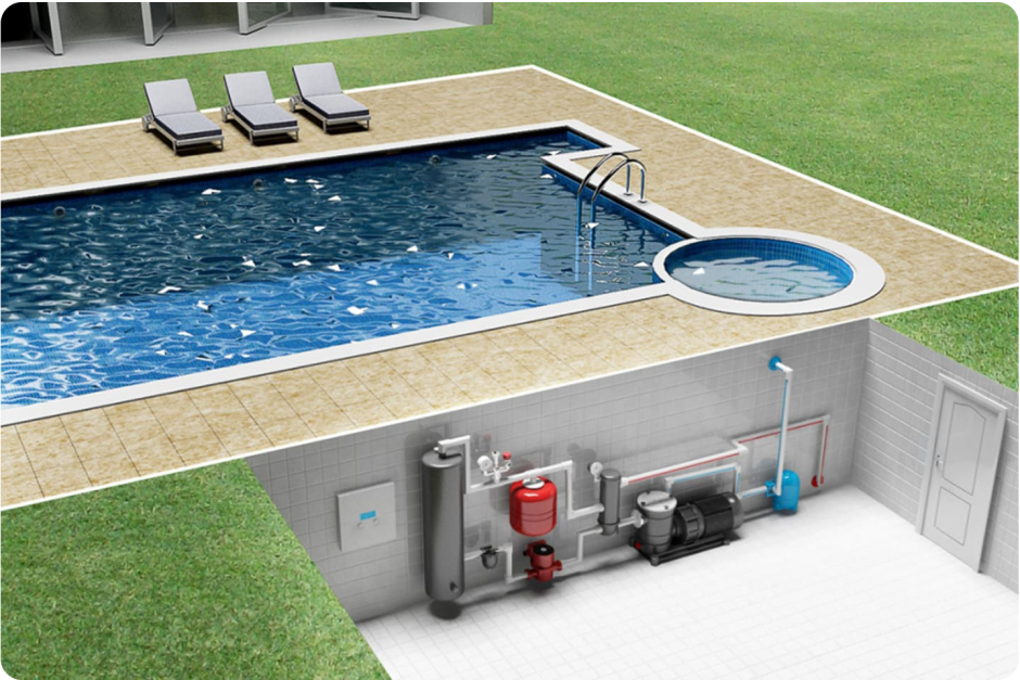 Проект бетонного бассейна 3х5