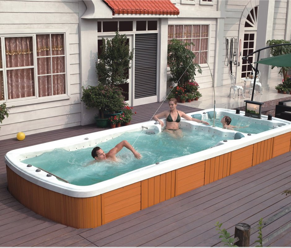 Плавательный спа бассейн с противотоком