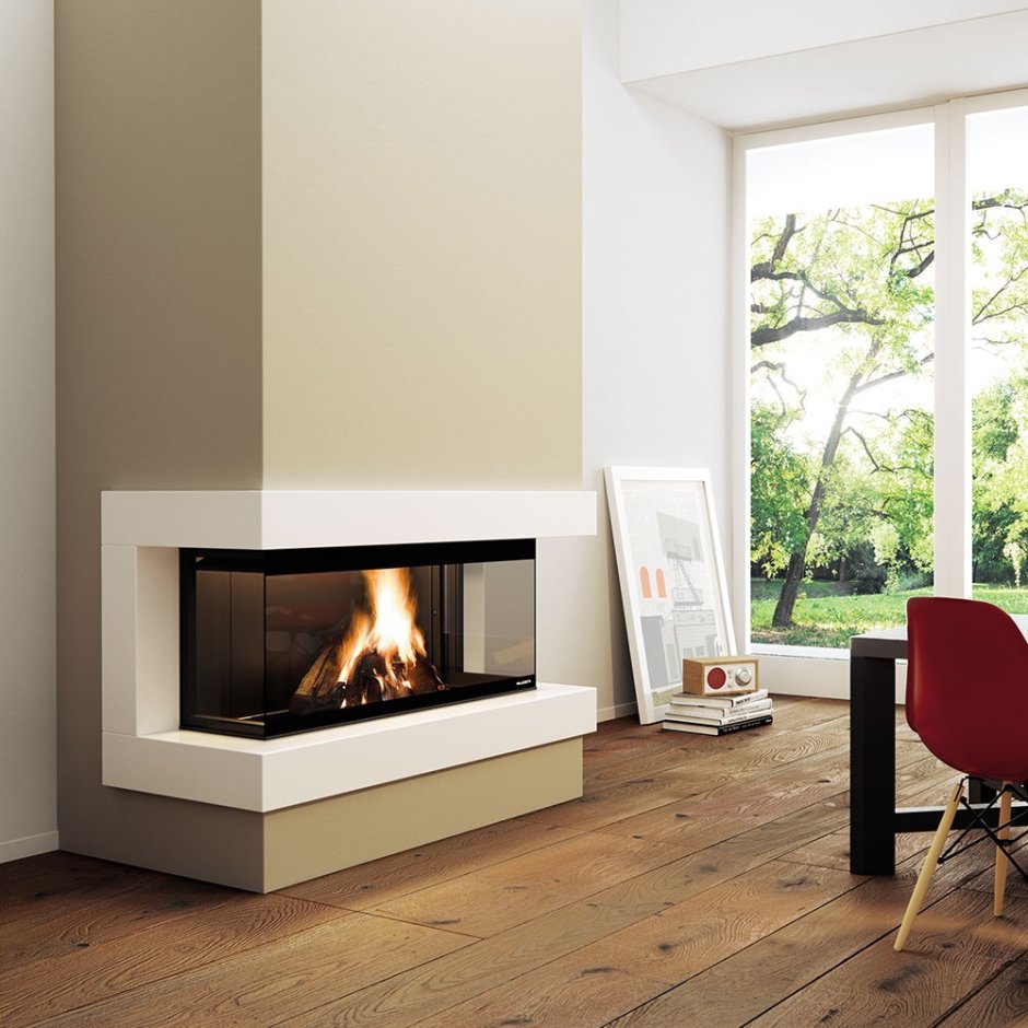 Дровяная топка Palazzetti Ecomonoblocco em16:9 3d