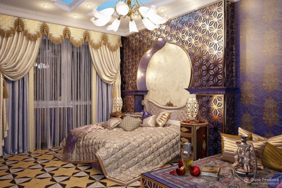 Спальня в арабском стиле