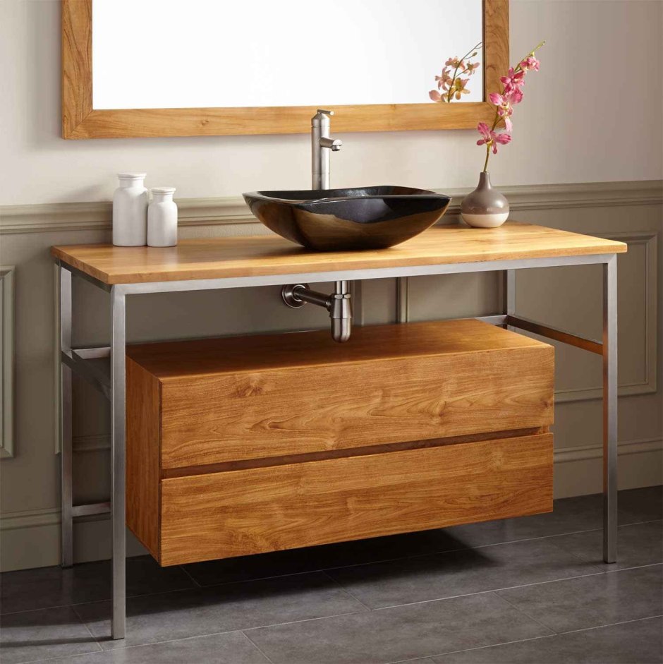 Тумбочки под раковину в ванную комнату