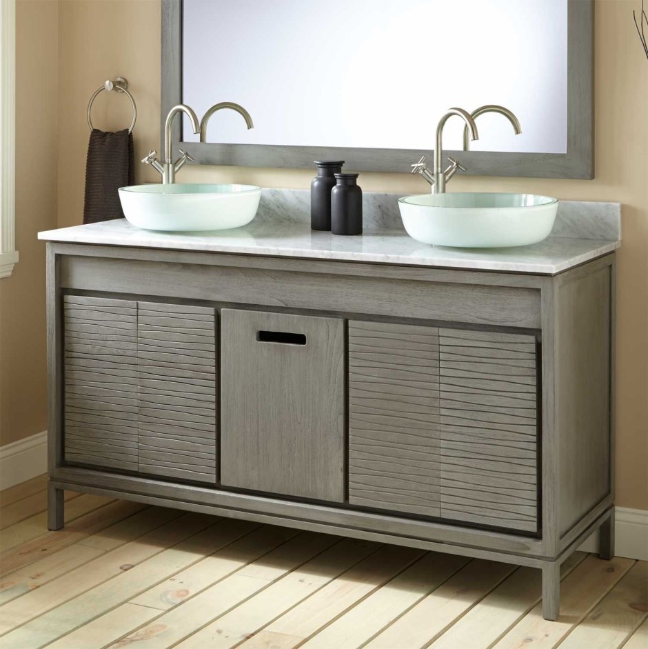 Тумба с двумя раковинами