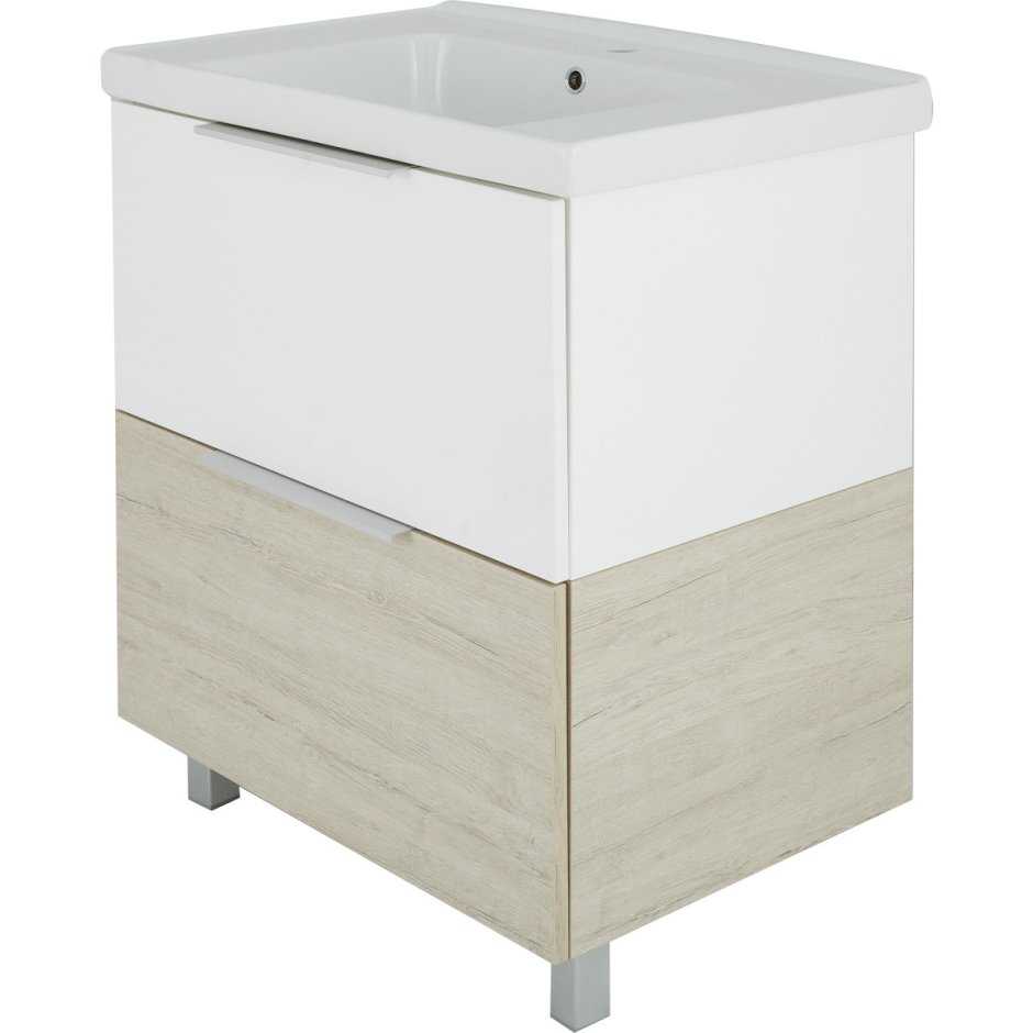 Тумба без раковины напольная Aura Грейс 60-2 белый