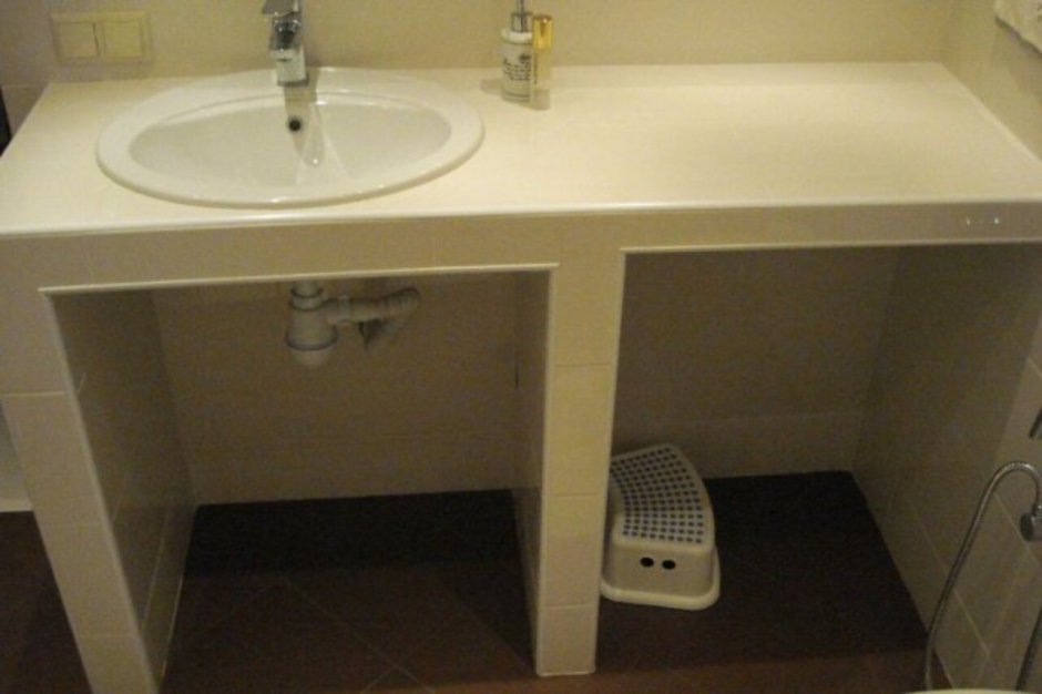 Тумба под раковину из гипсокартона