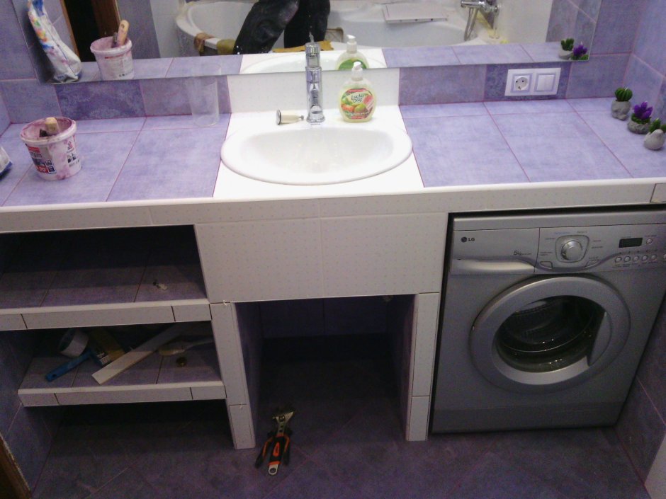 Столешница в ванную из гипсокартона