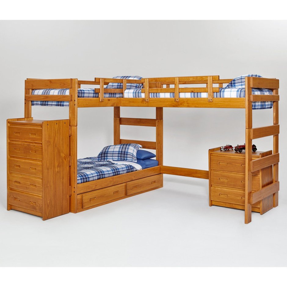 Кровать чердак трио