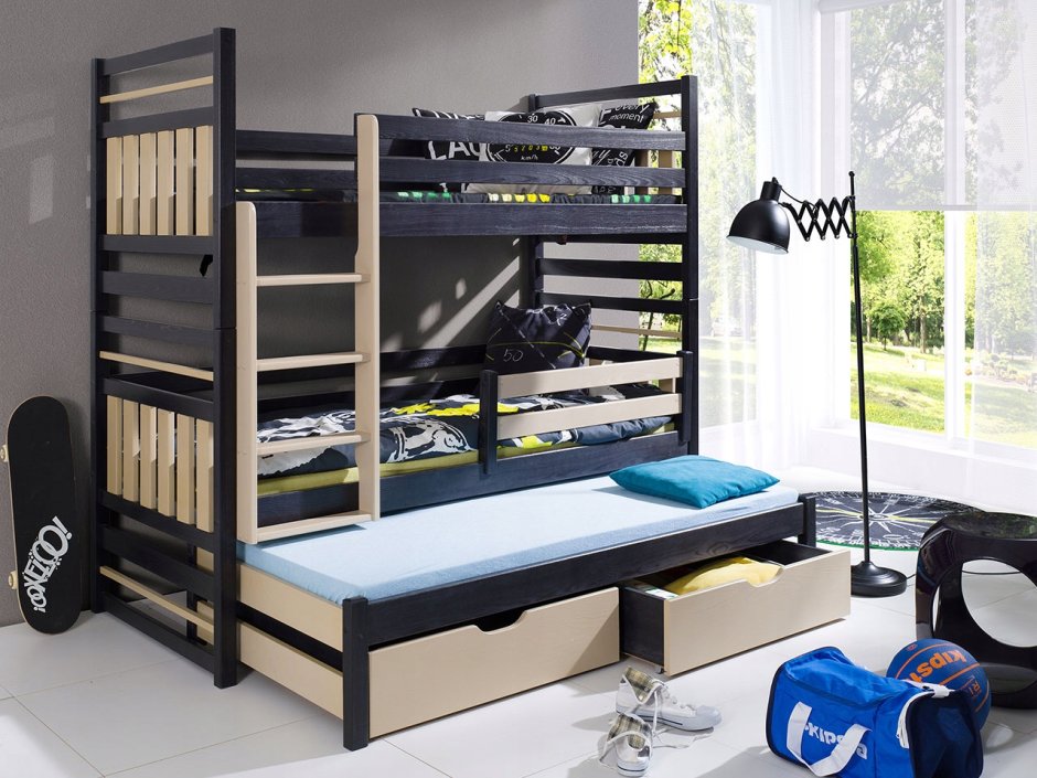 Трехъярусная кровать для подростков