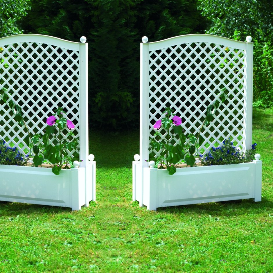 Большой ящик для растений с центральной шпалерой KHW 37105