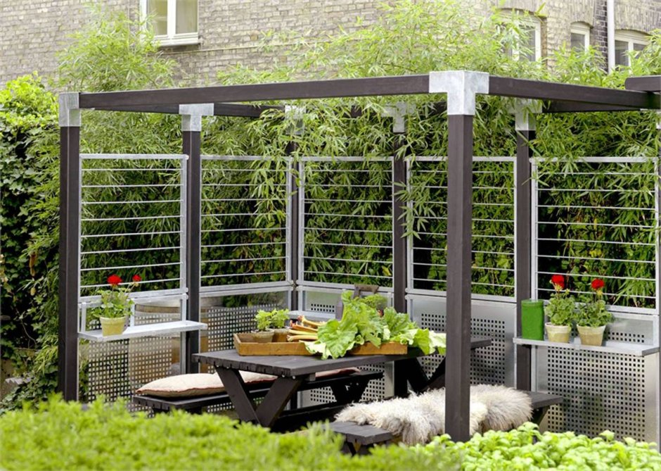 Перегородки в саду