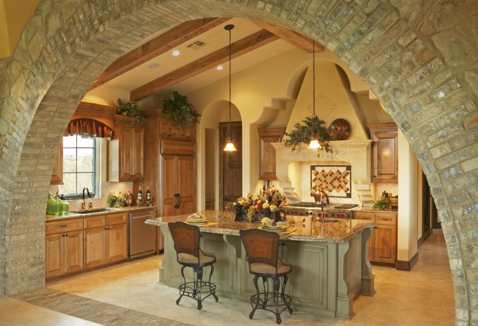 Арка в интерьере кухни