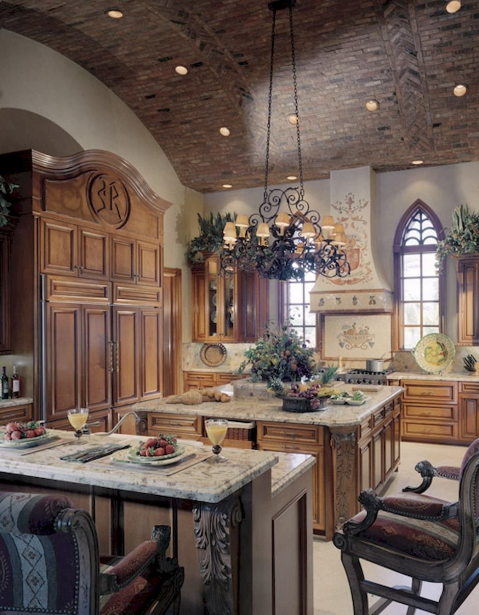 Кухня в Тосканском стиле Кантри
