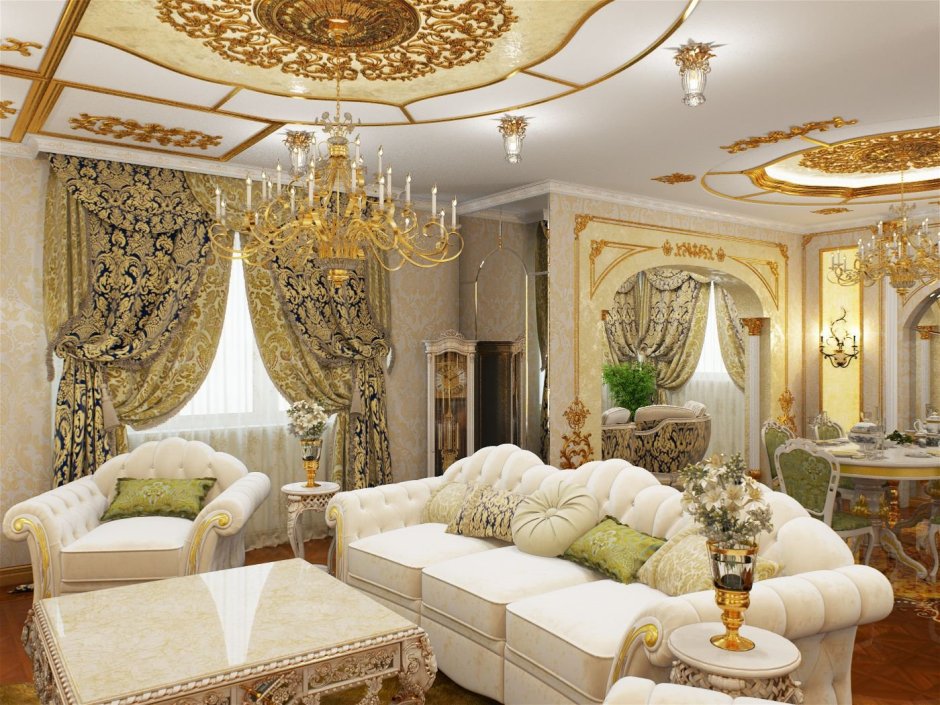 Гостиная в стиле рококо Барокко