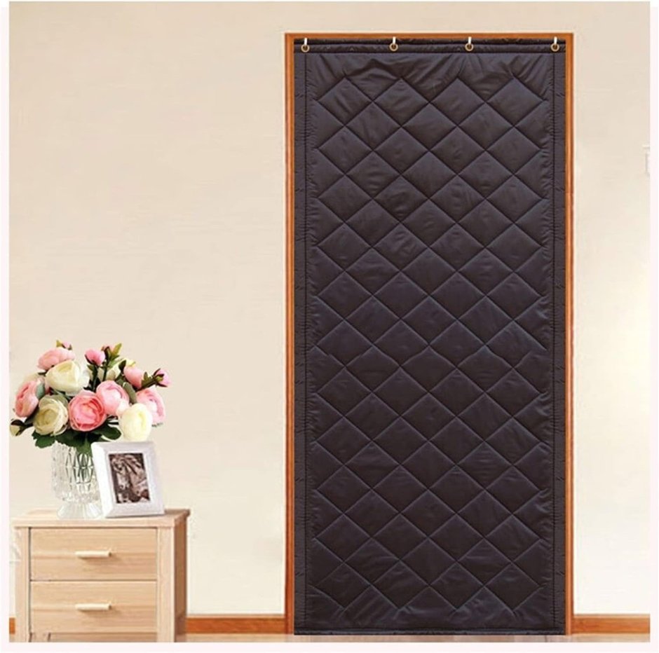 Штора на дверь утепленная