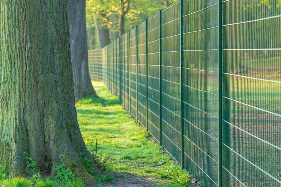 Забор из металлической сетки