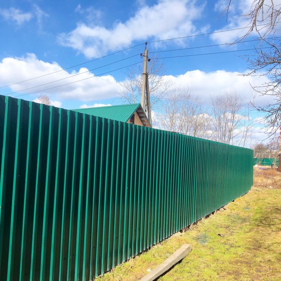 Забор из профнастила