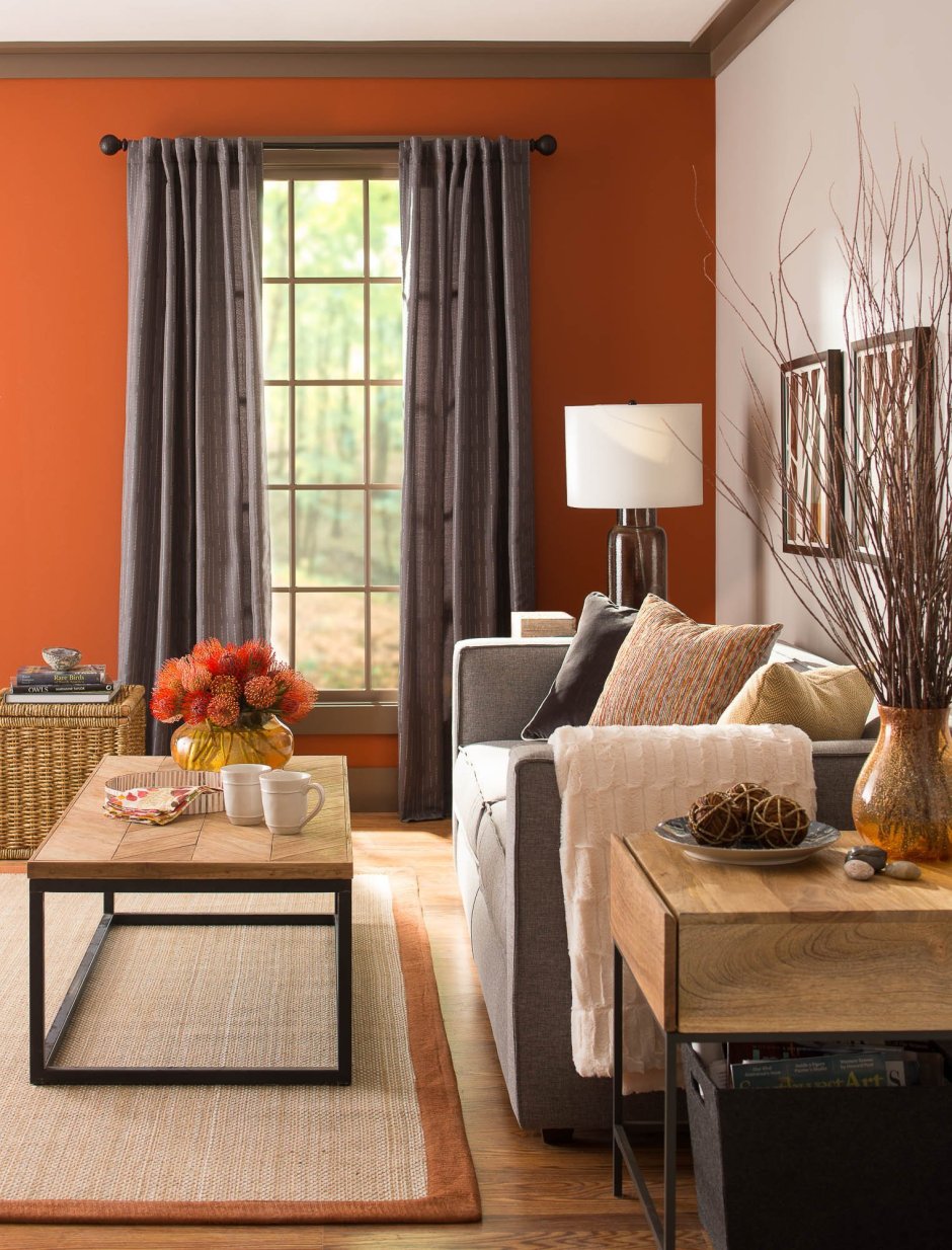 Терракотовый цвет в интерьере