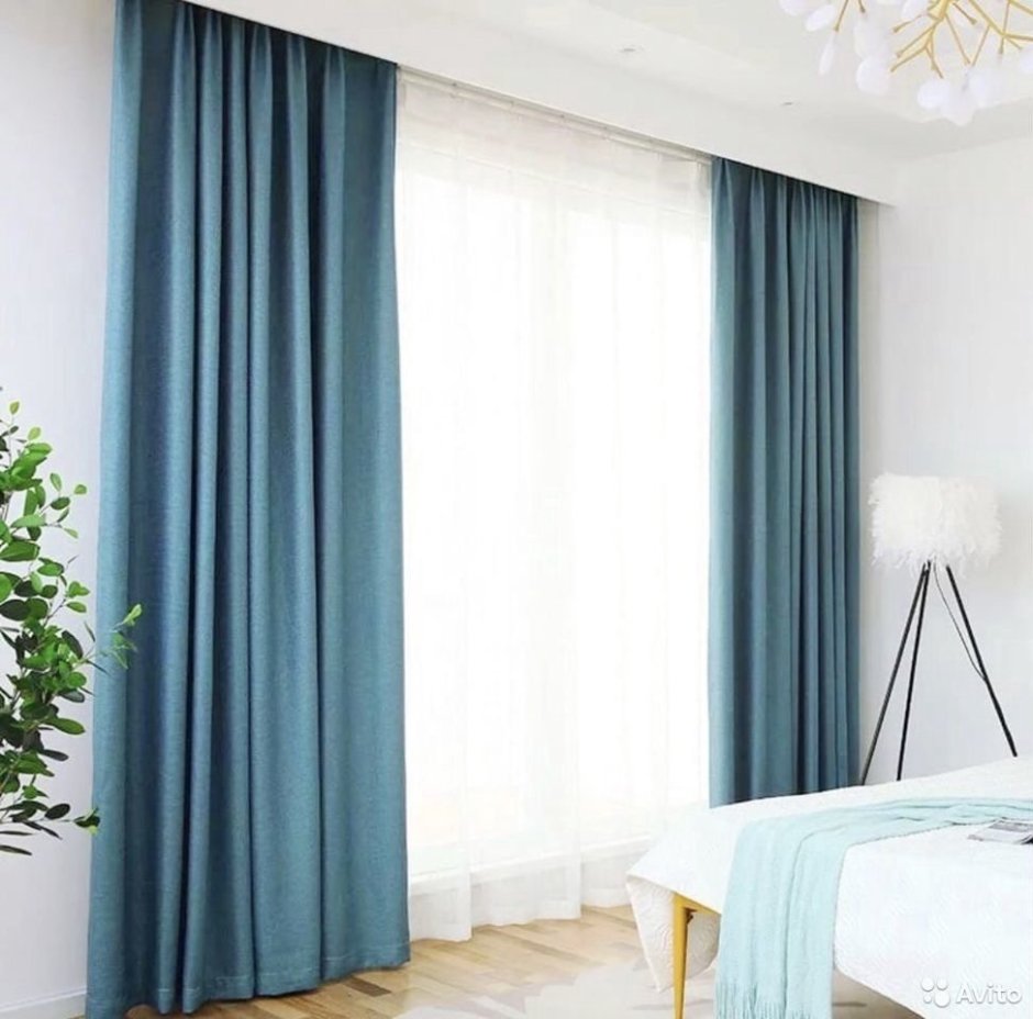Шторы блэкаут Аквамарин