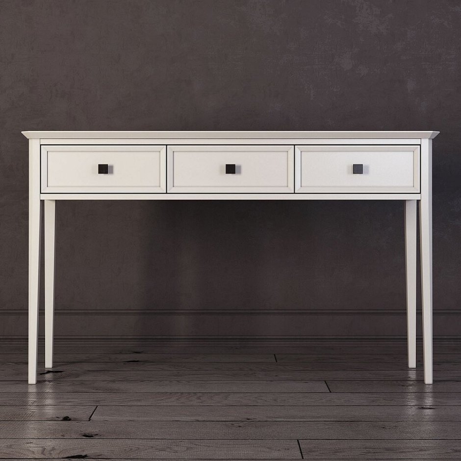 Консоль с 3 ящиками 120 см белая Ellington