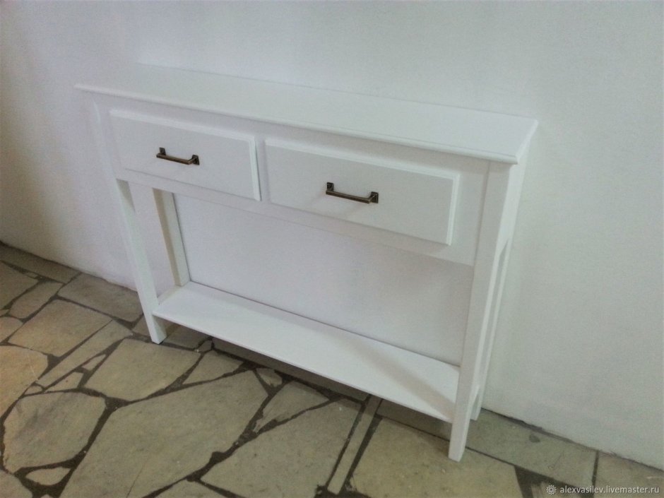 Консольный стол икеа белый 1200