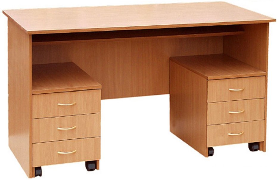 Стол письменный двухтумбовый 1500*750*730