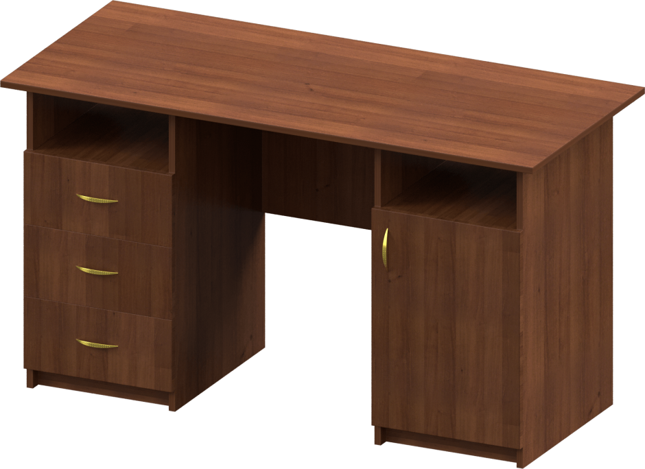 "Монолит" см3.3 стол письменный 1604*704*756 орех Гварнери