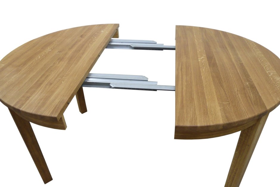 Круглый раздвижной стол дуб 110 см