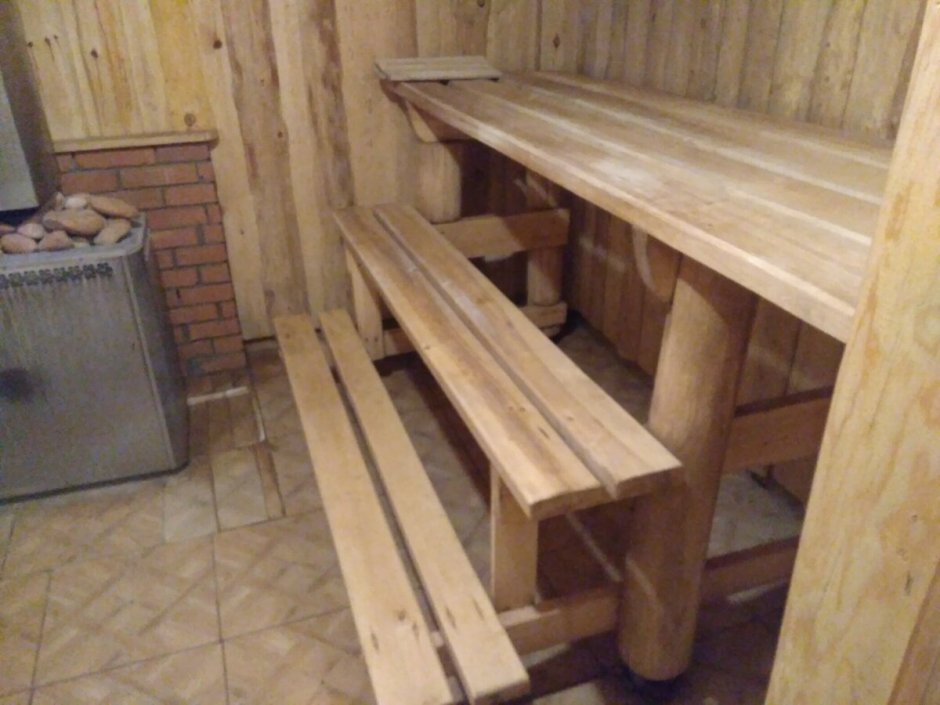 Полки в бане своими руками
