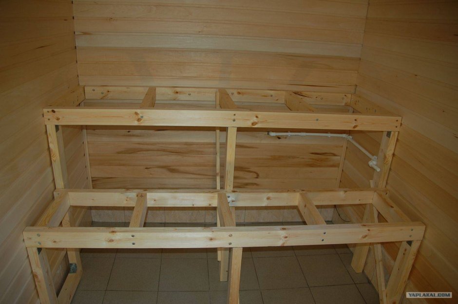 Каркас для полка в баню