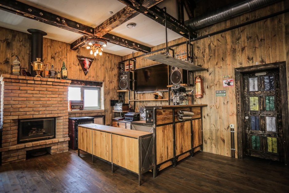 Стимпанк интерьер