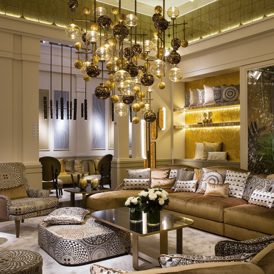 Роскошные люстры в интерьере