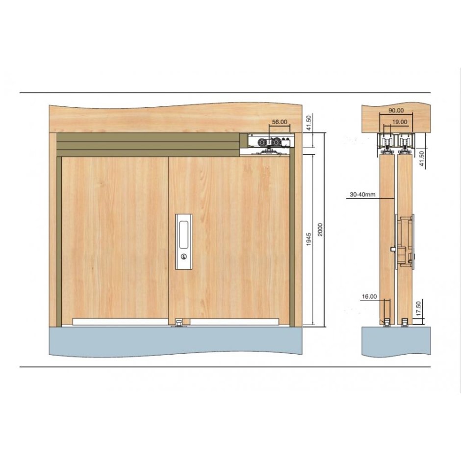 Система раздвижных дверей МРД-2