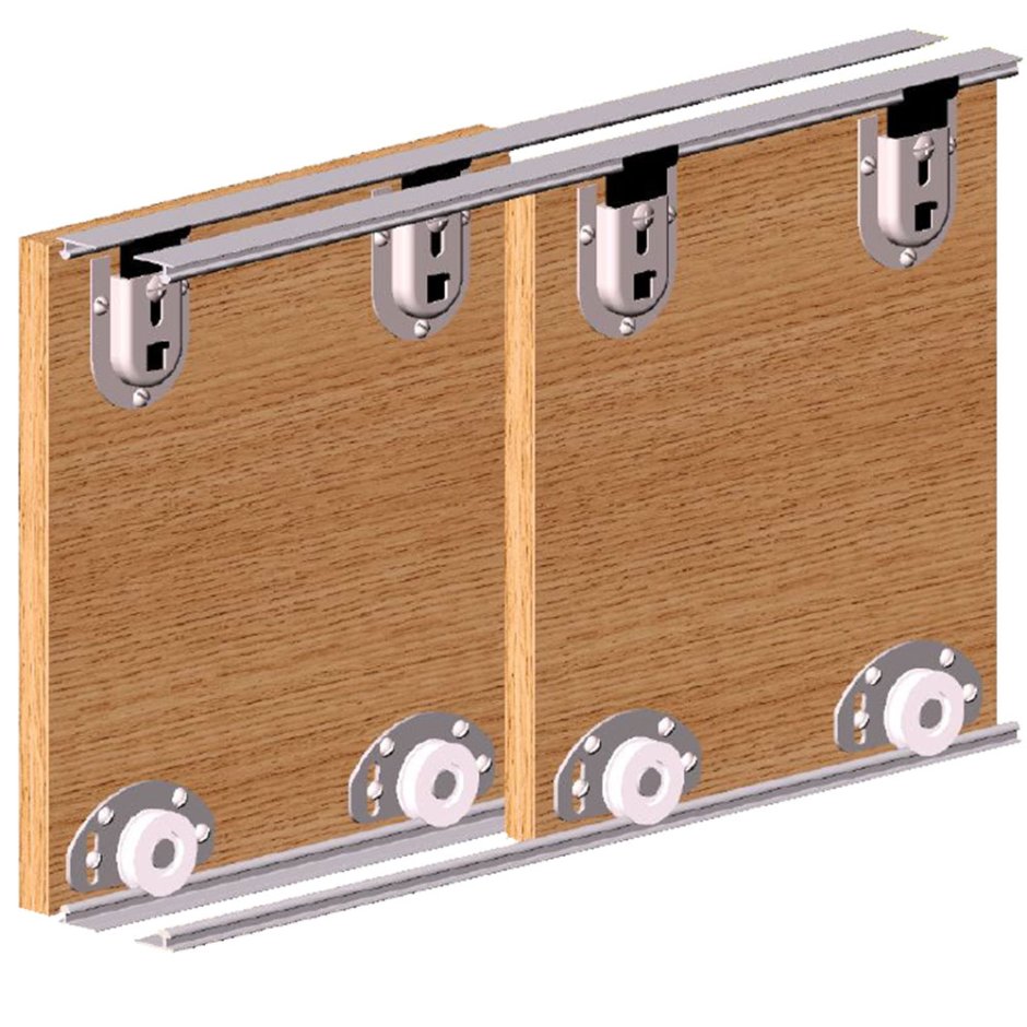 Опорная система fr-02 для раздвижных перегородок из ЛДСП