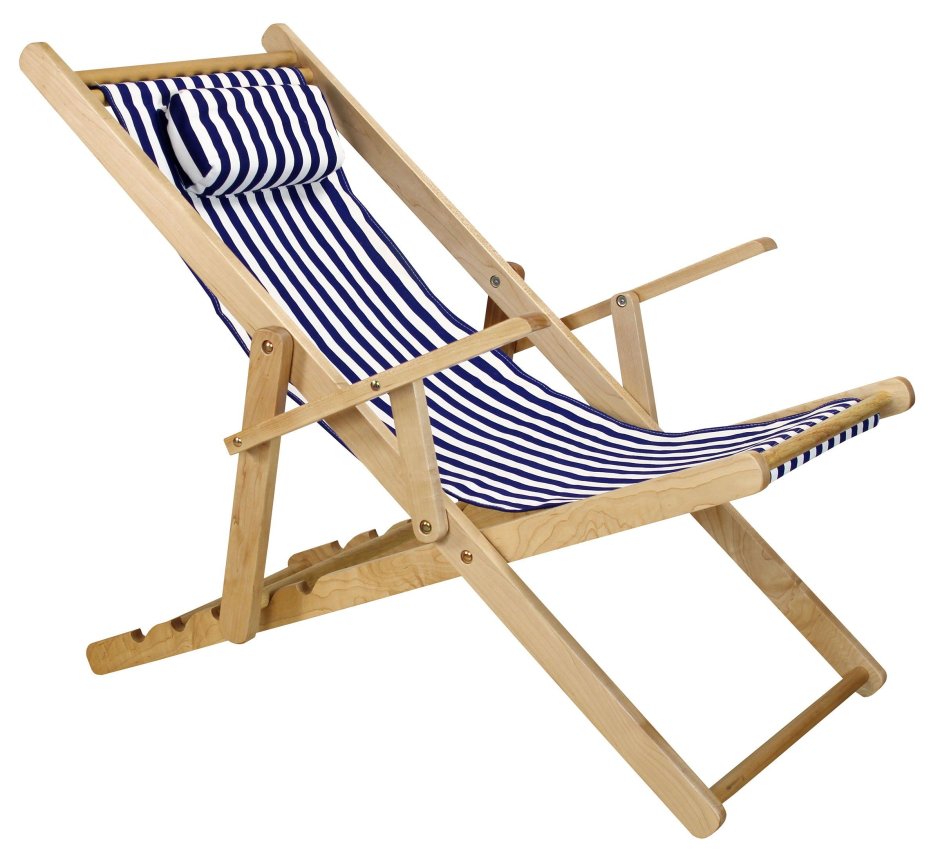 Стул пляжный складной деревянный