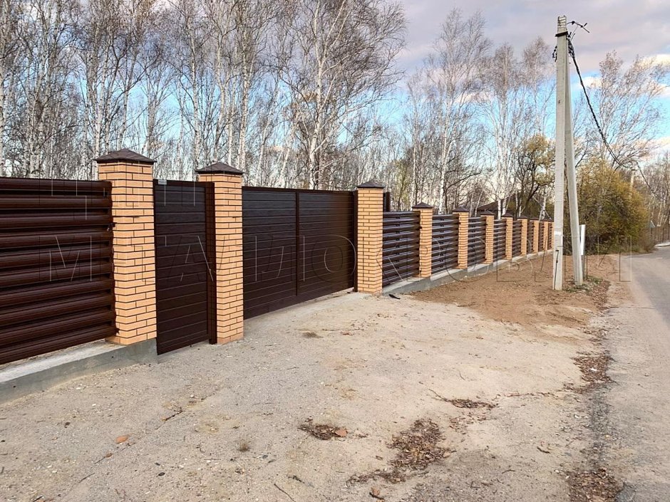 Забор ранчо шахматка