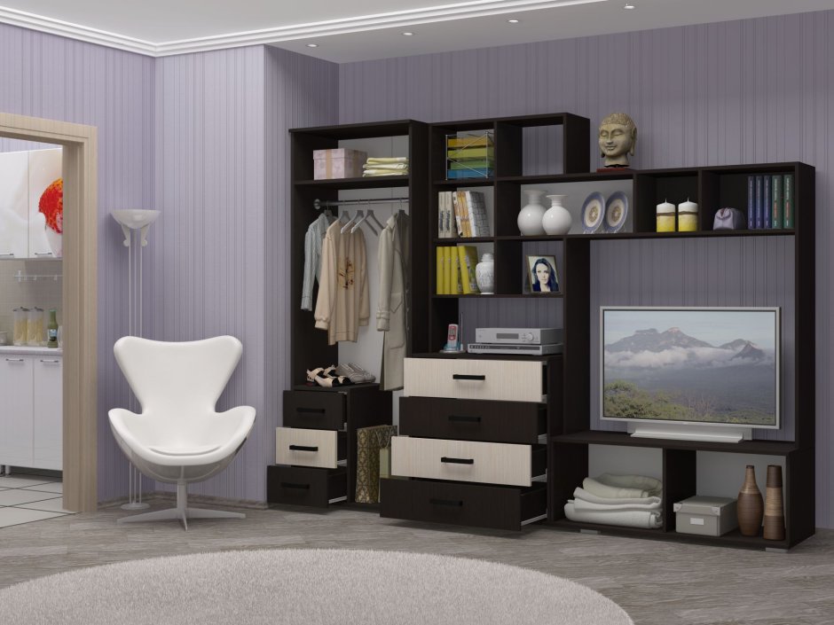 Стенка Белла с 2 створчатым