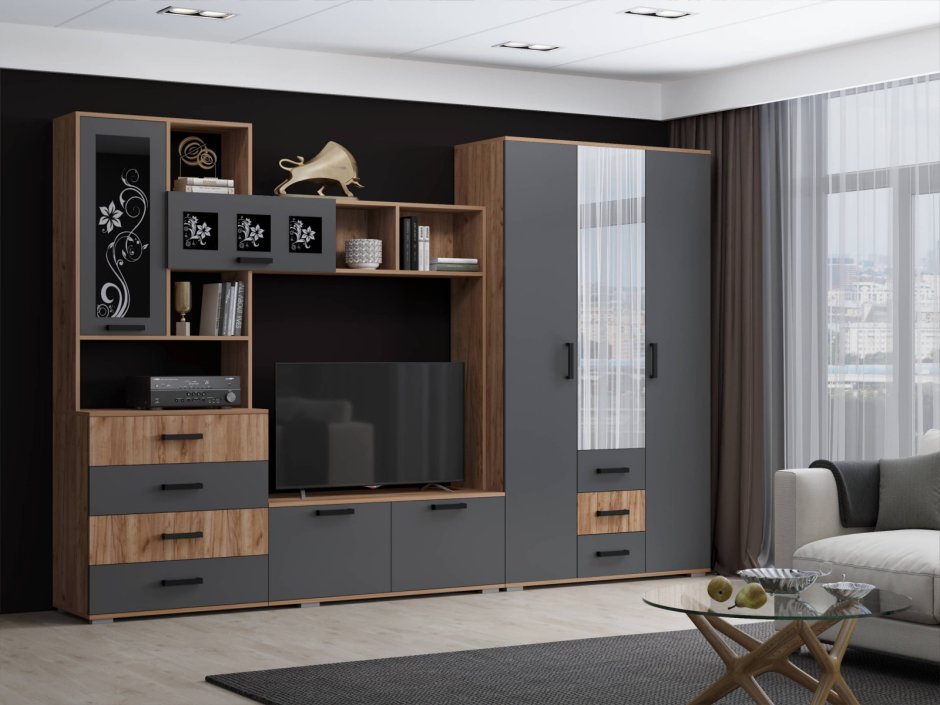 Гостиная Нота 11 58 регион цвет графит