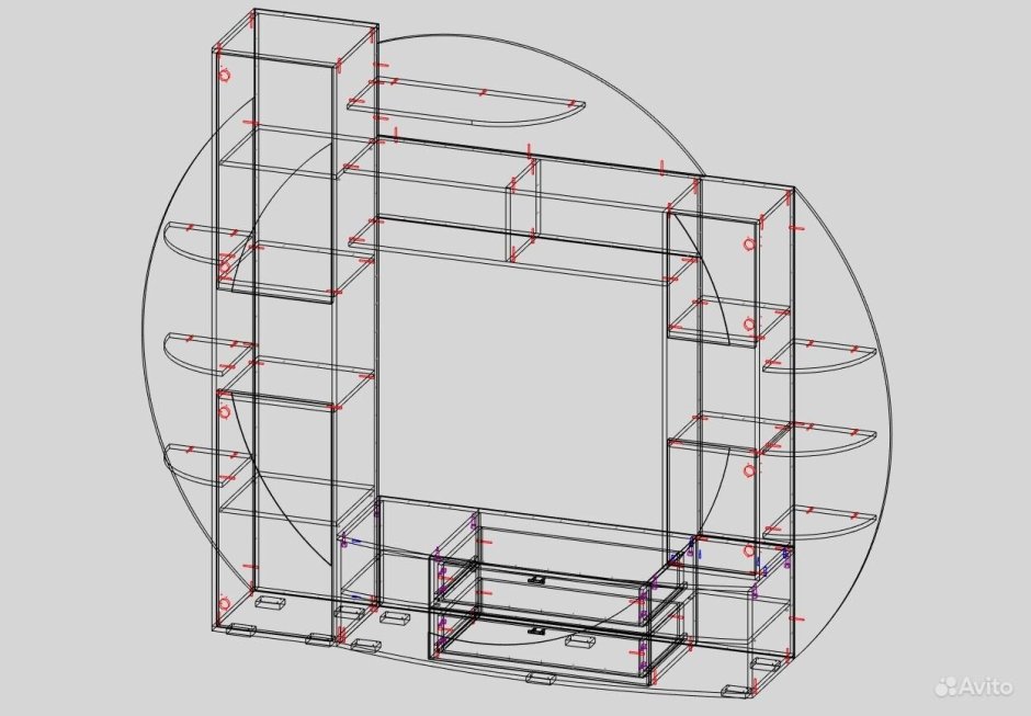 Гостиная Нота-17 (SV-мебель)