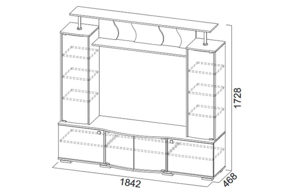 Гостиная Нота-23 (SV-мебель)