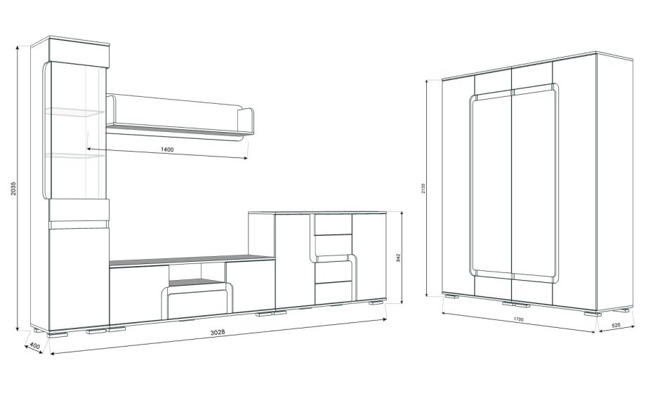 Св мебель Нота 25 венге